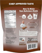 FITCRUNCH Tri-Blend Whey Protein, Keto Friendly, Low Calories, High Protein, Gluten Free, Soy Free (18 Servings, Chocolate Deluxe)