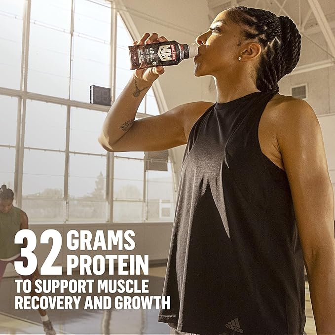 Muscle Milk Pro Advanced Nutrition Protein Shake, Slammin' Strawberry, 11.16 Fl Oz (Pack of 12), 32g Protein, 1g Sugar, 16 Vitamins & Minerals, 5g Fiber, Bottled Liquid, Gluten Free