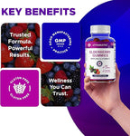 Vitamatic Elderberry Gummies with Vitamin C & Zinc – Immune Support Supplement – Mixed Berry Flavor– 60 Gummies – Made in The USA, Vegan, Non-GMO, Gluten-Free - 2 Pack