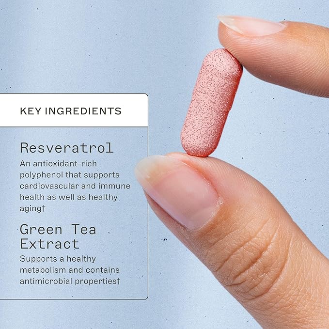 Amy Myers MD Resveratrol Supplement - Supports Cellular Health, Antioxidant Defense & Healthy Aging - Red Wine Extract - Gluten-Free - 30 Capsules (30 Servings)