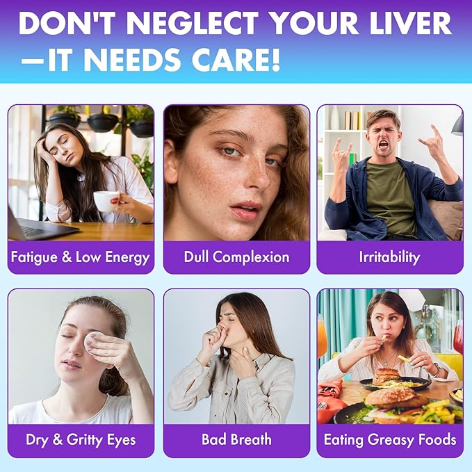 Liver Detox Cleanse & Repair Gummies - 2000mg Milk Thistle Liver Gummies, 23-in-1 Herbal with Dandelion Root, Glutathione & Turmeric- for Liver Health, Digestion & Antioxidant - Sugar Free, 60 Counts