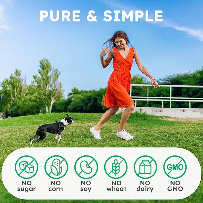 Collagen for Dogs - 150 Chews - Joint, Skin & Coat Supplement with Hyaluronic Acid, Eggshell Membrane & Vitamin C - Daily Hip & Joint Support for Senior Dogs & Puppies - Duck