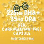 Freshfield Vegan Omega 3, Algae (Algal) Oil, Fish Oil Free Company, Third Party Tested, Carrageenan Free, DHA Supplement w/DPA, Plant Based Omega. Supports Heart, Brain, Joint Health