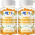 Potassium Magnesium Gummies - High Absorption Magnesium Glycinate & Potassium Citrate Plus Omega 3, B6, D3, K2 & Calcium - Chewable Gummy for Leg Cramps, Immunity & Energy Orange 120 Gummies