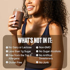 VitaHustle ONE Vegan Strawberry Protein Powder - 20g Plant Protein Meal Replacement with 86+ Superfoods & Greens, Probiotics + No Bloat Digestive Blend - Dairy Free, Gluten Free (15 Servings)