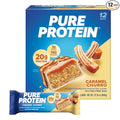Pure Protein Caramel Churro Protein Bars – 20g Protein, 3g Sugar, 190 Calories (12 count) Low Sugar* High Protein Snack - Gluten Free - Perfect for a Healthy Snack