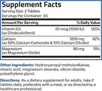Bronson Calcium 1200 MG Per Serving Sustained Release with Vitamin D3 1000 IU Vitamin D3 Per Serving Non-GMO, 90 Tablets