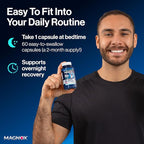 MAGNOX® Buster | Patented Clinically Tested 380mg Magnesium Supplement for Spasms & Leg Cramps at Night | One Capsule a Day for Almost Full Dosage | 3X More Absorption | Dead Sea Minerals (60 Caps)