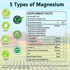 Liquid Magnesium Supplement, Organic 5-in-1 Magnesium Complex Drops 丨 Glycinate, Taurate, Oxide, Malate, Citrate w/L-Theanine, Ashwagandha for Cortisol, Sleep*, Stress, Muscle,