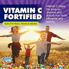 Vital+Boon Dippin' Dots Iron Gummies with Vitamin C & B12 – Gum Drop Grape, 60 Count (2 Pack) – Gluten & Gelatin Free, Non-GMO Supplement for Women, Men & Kids – 60 Day Supply