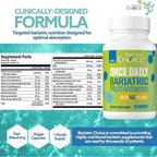 Bariatric Choice Once-Daily Bariatric Multivitamin with 45 mg of Iron | Easy to Swallow Capsule | Vitamin for Bariatric Surgery Patients | 30 Count (1-Month Supply)