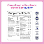 All-in-One Women's Multivitamin Gummies with Complete Vitamin & Mineral Complex, Herbal Blends for Energy, Overall Health, High Potency Hair Skin and Nails Vitamins, Strawberry Flavor, 60 Count