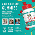 MARYRUTH'S Kids Nighttime Gummies | Sugar Free | NO Melatonin with L Theanine, Lemon Balm, Chamomile, Vitamin B6 | Relaxation Support for Kids 2+ | Vegan | Non-GMO | Gluten Free | 60 Count