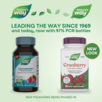 Nature's Way Premium Blend Cranberry, Urinary Tract Health Support* Supplement with Vitamin C, 60 Tablets