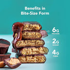 ALOHA Organic Plant Based Protein Bar MINIS | Almond Butter Cup | GLP-1 Friendly, 20 Count, 24g Bars | Vegan, Low Sugar, Gluten Free, Low Carb, Non-GMO, No Stevia, No Soy, No Sugar Alcohols