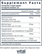 Vital Nutrients PMS Support - Vitex Berry & Passionflower Extract for Premenstrual Support & Hormone Balance* - Vitamin B6 PMS Supplements - Gluten, Dairy, Soy Free - Non-GMO - 60 Capsules