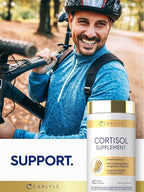 Carlyle Cortisol Supplement | 60 Vegan Capsules | Ashwagandha & Magnesium Complex | Non-GMO, Gluten Free