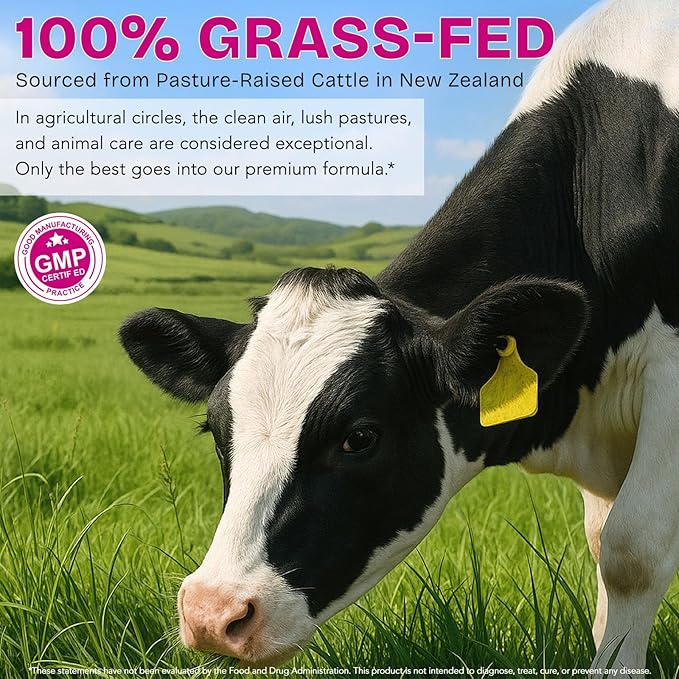 Beef Organ Supplement for Women - Grass-Fed Beef Liver, Kidney, Heart, Uterus, Ovary - Supports Female Energy & Hormone Balance - Pasture Raised in New Zealand - Iron, B12 & CoQ10 - 120 Capsules