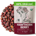 Organic Hawthorn Berry Tea (16 oz.) - Hawthorn Tea, Hawthorne Berries - High Blood Pressure, Heart Health Support, Relaxation