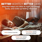 SaltWrap Mag R&R - Nighttime Muscle Cramps Support, Natural Sleep Support for Adults with Magnesium Glycinate for Muscle Spasm and Leg Cramps Relief, 90 Capsules