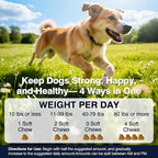 Hip and Joint Supplement for Dogs Dog Probiotics Glucosamine Chondroitin MSM Chew for Dog Arthritis Pain Relief Extend Joint Care, Probiotic for Digestive/Gut Health for Large/Small/Senior Breed Dogs