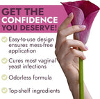 Yeast Infection Treatment for Women | Boric Acid Suppositories For Women | Helps Relieve Itching & Irritation | Vaginal Aid for Inflammation, Dryness & Watery Discharge | 12 Vaginal Suppositories