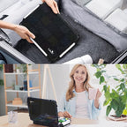 Fullicon Extra Large Pill Organizer with Moisture Proof Design, Travel Jumbo Pill Box with 20 Compartment, Supplement Organizer for Vitamins with 3 Secured Buckles (Black)