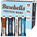 Barebells Protein Bars People's Choice Variety Pack – 12 Bars, Nutritious Snacks with 20g of High Protein - Chocolate Treat with 1g of Total Sugars - Perfect on The Go Breakfast Bars