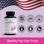 SlenderFlora - Menopause Probiotic Supplement | Weight Management, Hot Flashes, Night Sweats, Bloating | 70 Billion CFU | Gluten, Soy & Dairy Free | 60 Count