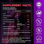 Creatine Monohydrate Gummies 5000mg w/Iron, Vitamin B6 & B12, Sugar Free 5g Creatine Supplements for Women and Men Boost Energy & Muscle Recovery - 90 Raspberry Gummies