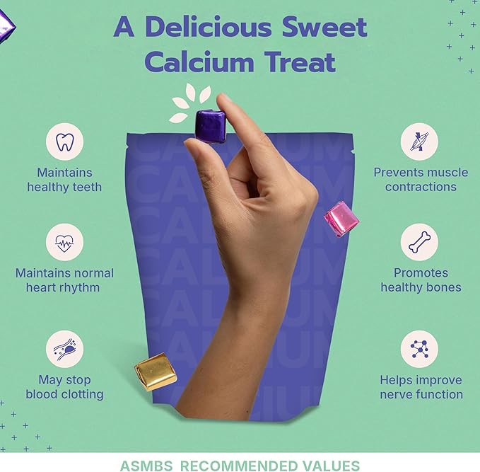 Calcium Citrate Bariatric Calcium Chews with 1000 IU Vitamin D3 - Ideal for Bariatric Patients - BariBurst by Bari Life (Watermelon)