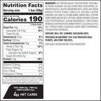 Atkins Soft Baked High Protein Bars, Vanilla Macadamia Nut Flavor, 15g Protein, 4g Net Carbs, 2g Sugar, Excellent Source of Fiber, High Protein, 6 pack (4 bars each)