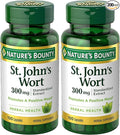 Nature's Bounty St. John’s Wort 300mg Capsules, Herbal Health Supplement, Promotes a Positive Mood, 1 Count (Pack of 200)