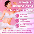 Dr. Lu Happy Girl Feminine Balance Gummies | Pineapple Gummies for Women pH Balance with Probiotics & Immune Support | Delicious & Naturally Flavored, Sugar-Free, Vegan - 60 Count