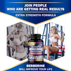 Organic Cadane 7in1 Pure Berberine Supplement with Quercetin, Ceylon Cinnamon, Resveratrol, Milk Thistle, Grape Seed, and Black Pepper - 90 Capsules for 3-Month Supply - Immunity Health Support