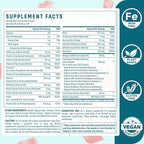 Prenatal Gummies Sugar Free 90 Count - Organics Prenatal Vitamins for Women with Folate, DHA & Probiotics - Iron Free Prenatal Vitamin Gummies for Immune & Digestive - 1 Bottle