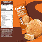 Quest Nutrition Frosted Protein Cookies Twin Pack, Peanut Butter Flavored, 1g Sugar, 11g Protein, 2g Net Carbs, Gluten Free, 16 Cookies
