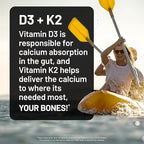 NatureWise Vitamin D3 5000IU + K2 (MK7) 100mcg with Organic Extra Virgin Coconut Oil - Supports Calcium Absorption, Bone & Immune Health - Non-GMO, Soy & Gluten-Free - 90 Softgels[90-Day Supply]