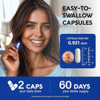 Magnesium Citrate Capsules 1000mg | High Absorption Supplement - Sleep, Muscle & Heart Support - Vegan | Non-GMO - Made in USA - As Powder | Pills | Tablets - 120 Capsules, 2 Month Supply