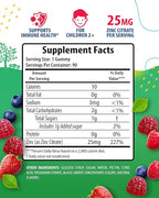 Zinc Gummies for Kids - Chewable Zinc Gummy Supplement for Children Immune Support - Low Sugar Natural Antioxidant Non-GMO Vitamin Chewables for Toddlers & Teens - 90 Gummies
