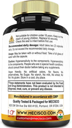 Mecisco Trans Resveratrol Supplement with Grape Seed, Milk Thistle, and More - Resveratrol - 6 Herbal Supports for Immune System, Heart Health, Body Management - 90 Capsules