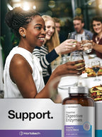 Horbäach Essential Digestive Enzymes | 250 Capsules | Powerful Enzyme Blend for Men & Women | Non-GMO & Gluten Free Supplement
