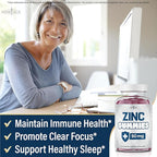 NEW AGE Zinc Gummies - 50mg Zinc Supplement, Immune Supplement, Antioxidant, Non-GMO (180 Count (Pack of 3))