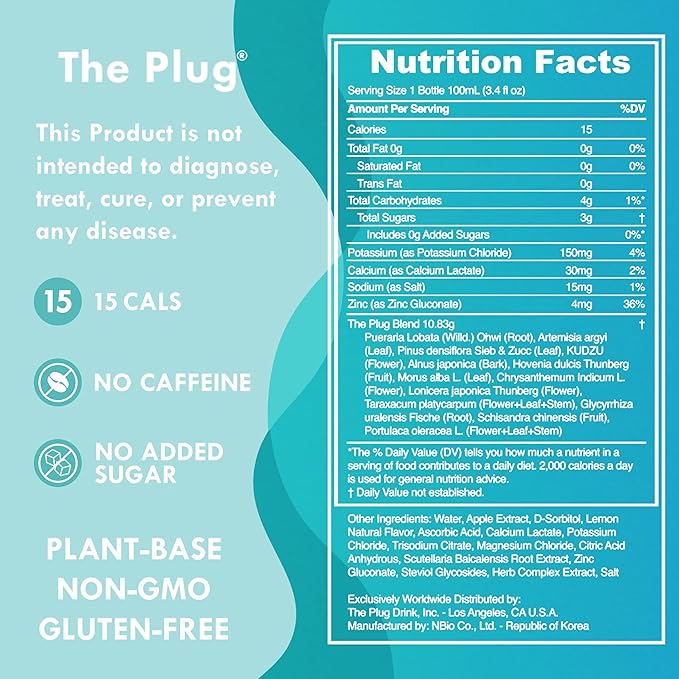The Plug Liver Cleanse Detox & Repair Drink Electrolytes Organic Herbal Liquid Detoxify Body Plants Supplement Support Weight Loss Natural Health Hydrate Sports Energy Immunity Shots Minerals Vitamins