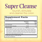Nature’s Secret Super Cleanse - Extra Strength Colon Cleanse with 14 Herbs & Probiotic Support - Promotes Gut Health Detox Cleanse & Digestive Support Gentle Elimination Formula - 100 Tablets (3 Pack)