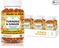 Lunakai USA Made Turmeric and Ginger Supplement Gummies 500mg with Black Pepper – High Absorption Curcumin Turmeric Gummies for Joint Comfort, Daily Immune Support, Non-GMO - 6 Pack