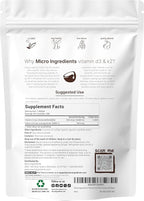 Micro Ingredients Vitamin D3 10,000 IU + K2 MK-7 200 mcg, 300 Softgels with Virgin Coconut Oil | 2-in-1 Vitamins D & K Complex | Extra Strength, Easy to Swallow, Non-GMO, Gluten Free
