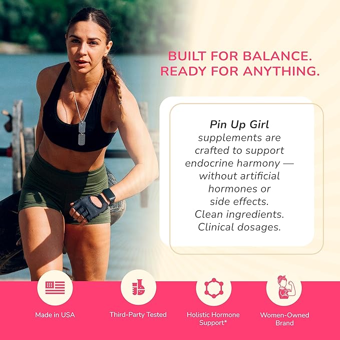 Pin Up Girl Vitex Chasteberry + DIM & Shatavari – Hormonal Balance Supplement for Women – Supports Hormonal Balance, Cycle Health & Reproductive Wellness – 4600mg - 60 Capsules (2-Pack)