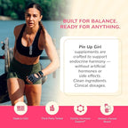 Pin Up Girl Vitex Chasteberry + DIM & Shatavari – Hormonal Balance Supplement for Women – Supports Hormonal Balance, Cycle Health & Reproductive Wellness – 4600mg - 60 Capsules (3-Pack)