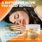 Magnesium Glycinate Soft Chews Supplement,Chewable Sugar Free Potassium Magnesium Chews with Magnesium Glycinate, Vitamin D, B6, and CoQ10 for Calm Support & Sleep for Adults,60 Days Supply-Orange